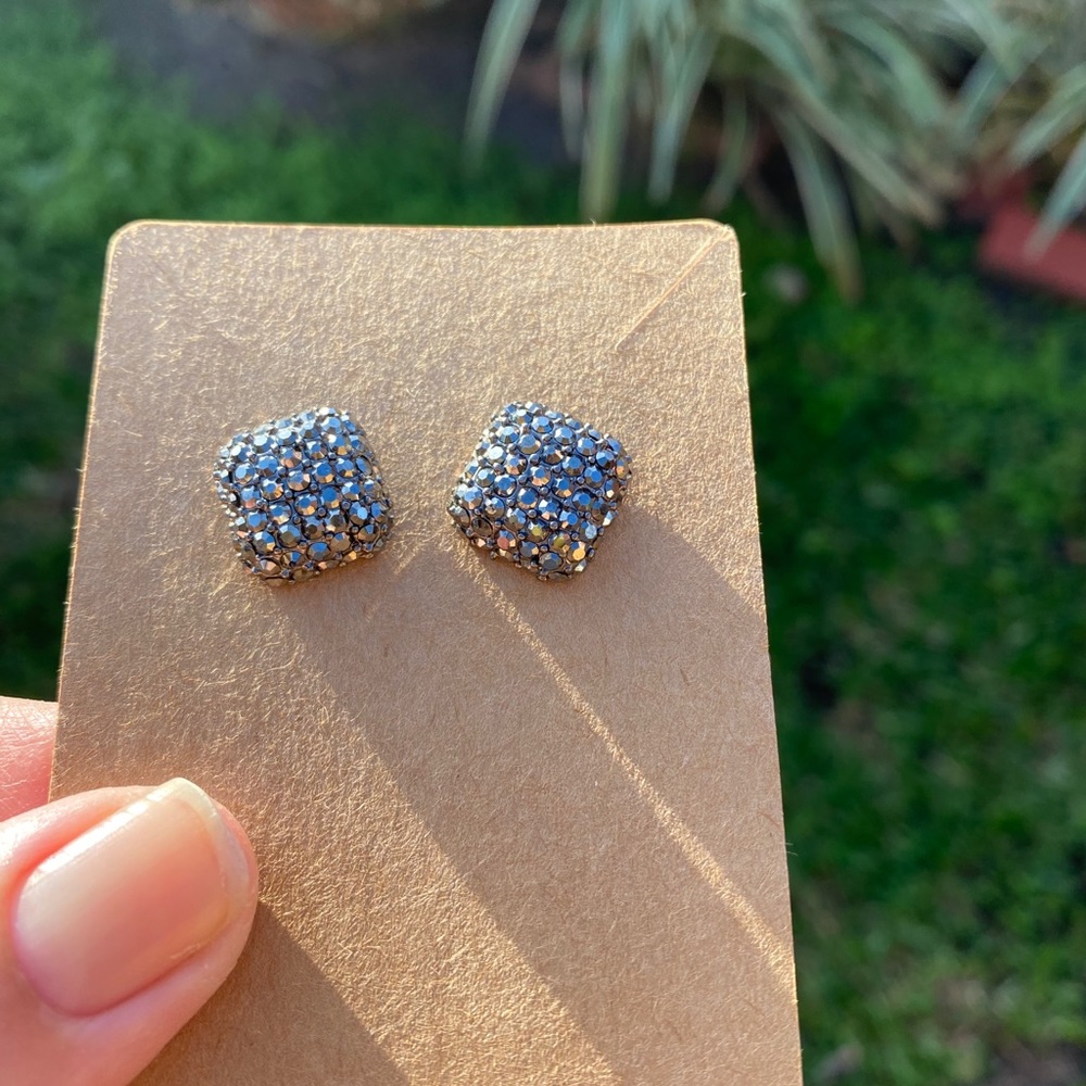🖤 Black Marcasite Earrings 🖤
